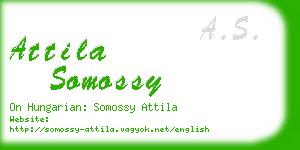 attila somossy business card